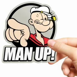 Man Up! Sticker
