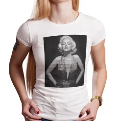 Marilyn Monroe - Fancy Low Cut Portrait Girly Tee