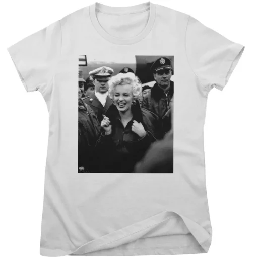 Marilyn Monroe - Smile In The Crowd Photo Girly Tee