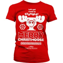 Merry Christmoose Girly Tee