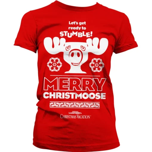 Merry Christmoose Girly Tee