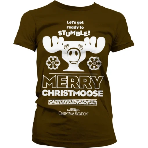 Merry Christmoose Girly Tee