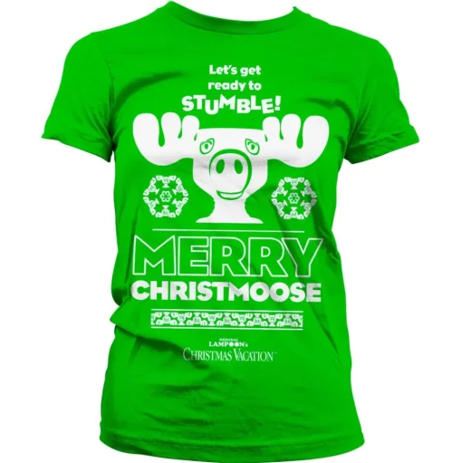 Merry Christmoose Girly Tee