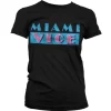 Miami Vice Distressed Logo Girly T-Shirt