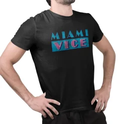 Miami Vice Distressed Logo T-Shirt