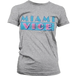 Miami Vice Distressed Logo Girly T-Shirt
