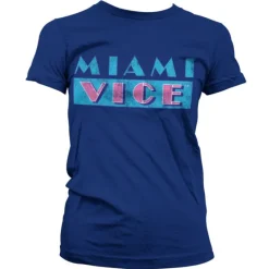 Miami Vice Distressed Logo Girly T-Shirt