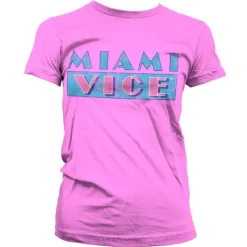 Miami Vice Distressed Logo Girly T-Shirt