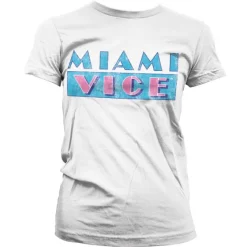 Miami Vice Distressed Logo Girly T-Shirt