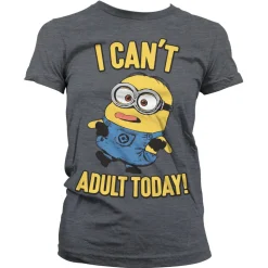 Minions - I Can't Adult Today Girly Tee