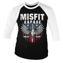 Misfit Garage - American Piston Baseball 3/4 Sleeve Tee