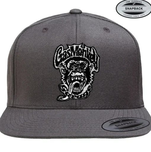 Monkey Logo Patch Snapback Cap