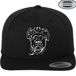 Monkey Logo Patch Snapback Cap