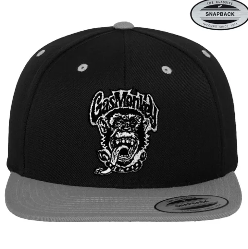 Monkey Logo Patch Snapback Cap