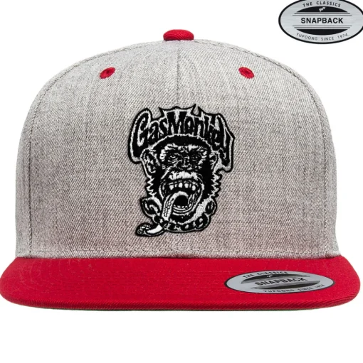 Monkey Logo Patch Snapback Cap