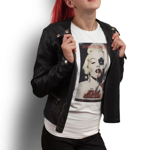 Monroe In Attack Of The Blonde Zombie Girly Tee