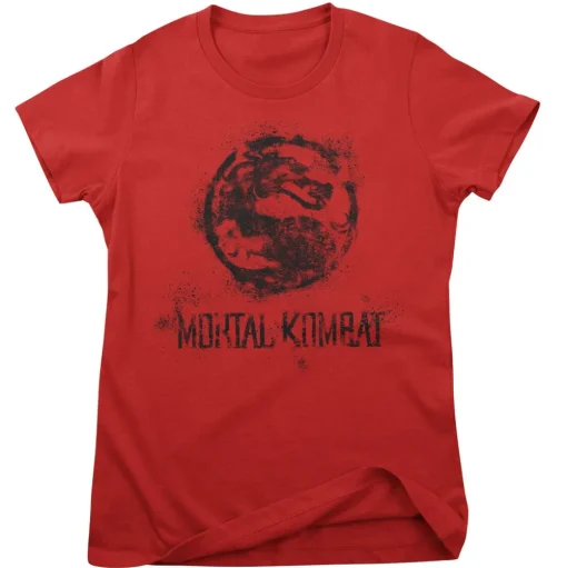 Mortal Kombat Distressed Dragon Girly Tee