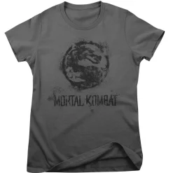 Mortal Kombat Distressed Dragon Girly Tee