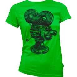 Movie Camera Sketch Girly T-Shirt