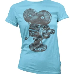 Movie Camera Sketch Girly T-Shirt