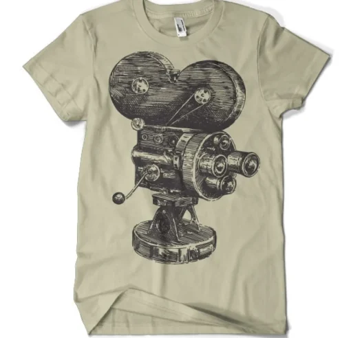 Movie Camera Sketch T-Shirt