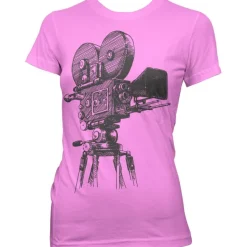 Movie Camera Tripod Girly T-Shirt