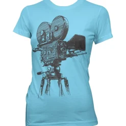 Movie Camera Tripod Girly T-Shirt