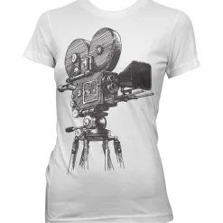 Movie Camera Tripod Girly T-Shirt