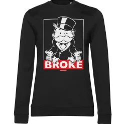 Mr Monopoly - BROKE Girly Sweatshirt