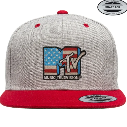 MTV American Flag Premium Snapback Cap