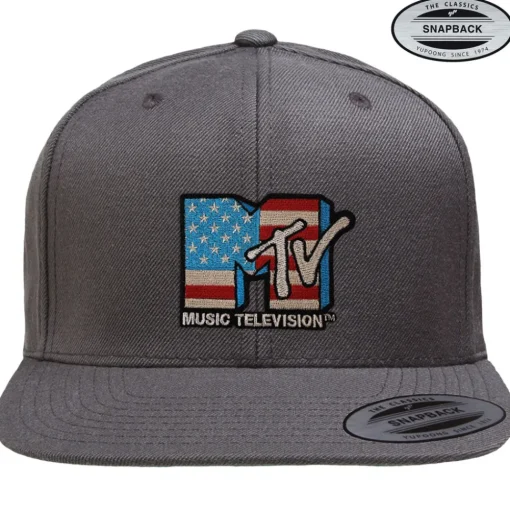 MTV American Flag Premium Snapback Cap