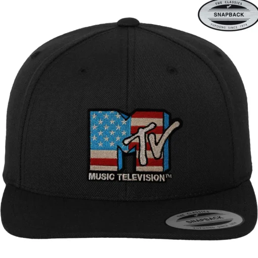 MTV American Flag Premium Snapback Cap