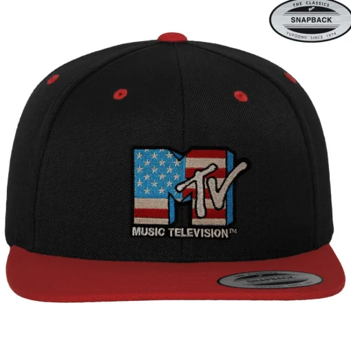 MTV American Flag Premium Snapback Cap