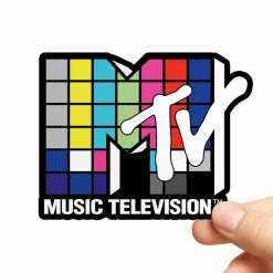MTV Color Blocks Logo Sticker