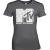 MTV Cracked Logo Girly Tee