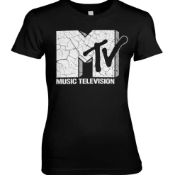 MTV Cracked Logo Girly Tee