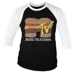 MTV Hamburger Baseball 3/4 Sleeve Tee