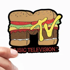 MTV Hamburger Logo Sticker