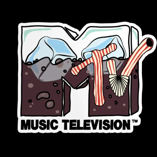 MTV Logo Cubes Sticker