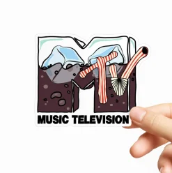 MTV Logo Cubes Sticker