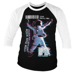 MTV Moon Man Baseball 3/4 Sleeve Tee
