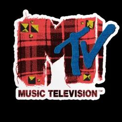 MTV Plaid Logo Sticker