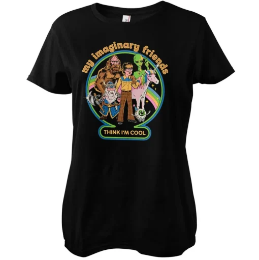 My Imaginary Friends Think I'm Cool Girly Tee