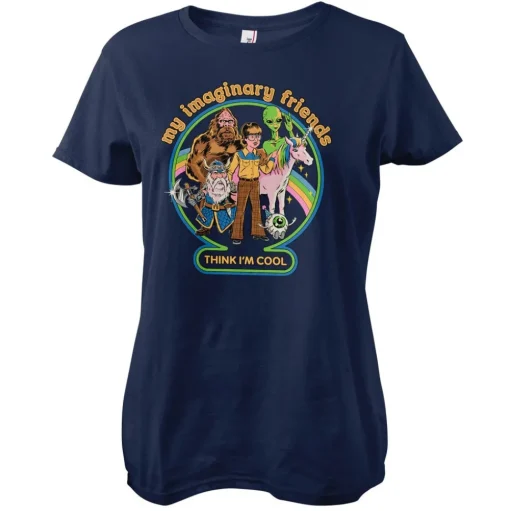 My Imaginary Friends Think I'm Cool Girly Tee