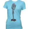 Oldschool Microphone Girly Tee