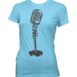 Oldschool Microphone Girly Tee