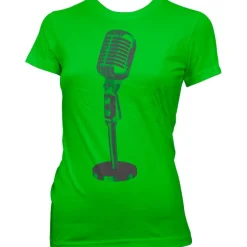 Oldschool Microphone Girly Tee
