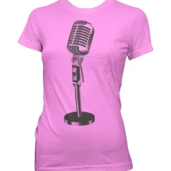 Oldschool Microphone Girly Tee