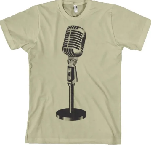 Oldschool Microphone T-Shirt