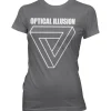 Optical Illustion - Infinity Triangle Girly T-Shirt